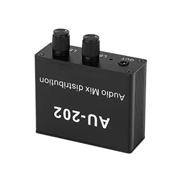 Imagem de TECKEEN Fone de ouvido Power AMP controle de volume DC5-19V placa de mixagem, misturador estéreo placa de mixagem distribuidora de áudio