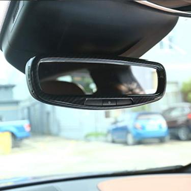 Imagem de JIERS Para Maserati Levante 2016 para Ghibli para Quattroporte 2017, acessórios de acabamento de moldura do espelho retrovisor interior do carro