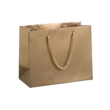 Imagem de Sacola Papel 19,5x16x9cm 1065 Kraft Natural 50 unidades