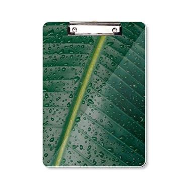 Imagem de Placa de apoio para escrita de folhas de banana, imagem natureza do mundo, pasta de prancheta A4