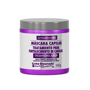 Imagem de Creme Tratamento 500G Desamarelador Unit, Gota Dourada, Roxo