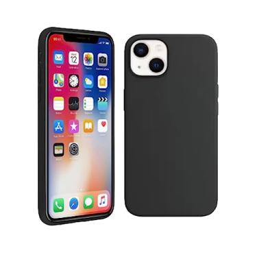Imagem de Capinha Slim Case Colorida Compatível Com IPhone 13 Vermelha,Preta, Laranja, Amarela, Azul, Rosa, Pink, Branca, Lilás, Marrom, Verde, Roxo Com 3 Camadas De Proteção PREMIUM (Preta)