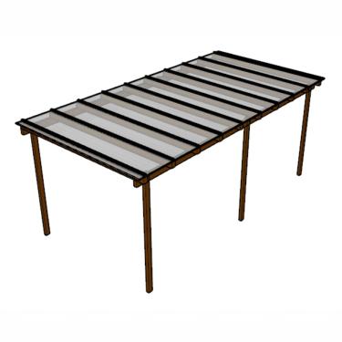 Imagem de Cobertura Policarbonato Alveolar 6,00m x 3,00m - Cristal 6mm