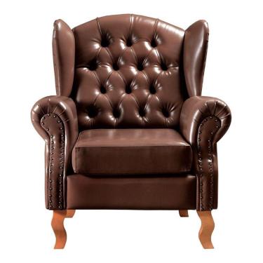 Imagem de Poltrona Imperador Chesterfield Decoração Retrô Vintage