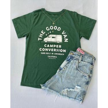 Imagem de Camiseta Feminina The Good Van Verde Militar - Spazio Henri 2