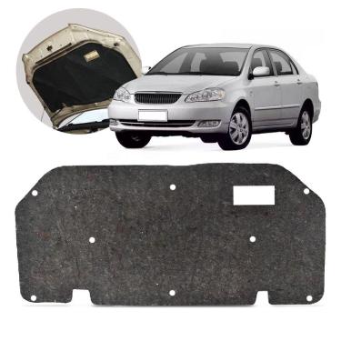 Imagem de Forro Capô Manta Acústica Corolla 2003 2004 2005 2006 2007 2008 Antirruído Isolante com Presilha Grud Gtc 5587