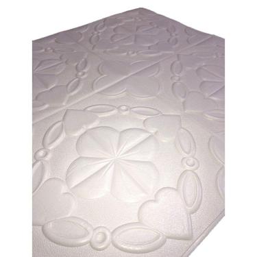 Imagem de 8 Placas Espuma 3D Autoadesiva Modelo Floral