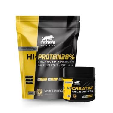 Imagem de Hi-Protein 28% - 900g - Sabor Baunilha + Hi-Creatine Micronized 100% Pure - 150G - Leader Nutrition