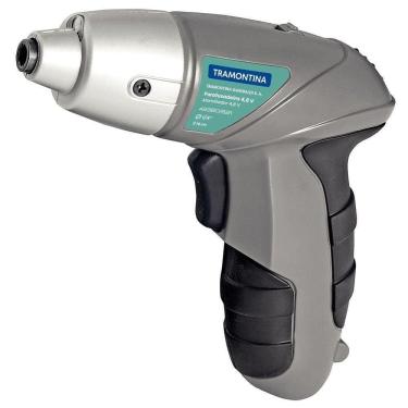 Imagem de Parafusadeira 1/4" 21 Peças Tramontina Para Uso Doméstico A Bateria Ni-cd 4,8 V Tramontina