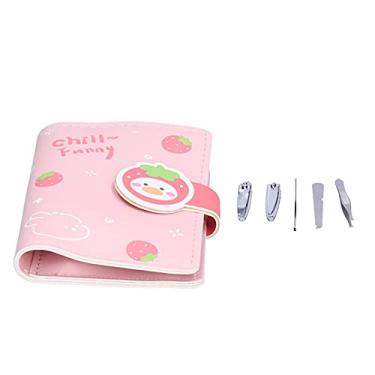 Imagem de Kit de Cuidados Com As Unhas Manicure Musthave para Cada Menina Estudante Ferramenta Elegante Cortador de Limpeza Tesoura Chuveiro Rodos Bonito (3418A Fruta Botão-Morango)