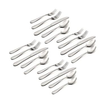 Imagem de Oneida Conjunto de talheres H086020Cl20 Tibet 20 peças para uso diário, serviço para 4