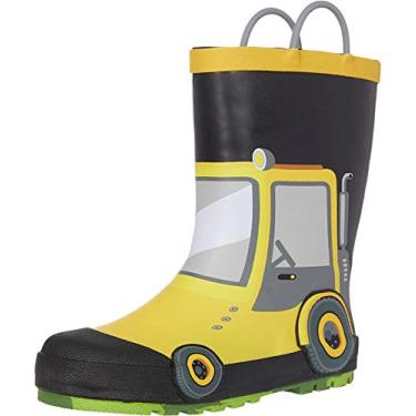 Imagem de Western Chief Kids Boy's Tractor Rain Boots (Toddler/Little Kid/Big Kid) Yellow 12 Little Kid