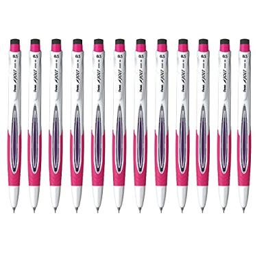 Imagem de Pentel Lapiseira automática JOLT, 0,5 mm, detalhes rosa, caixa com 12 (AS305P)