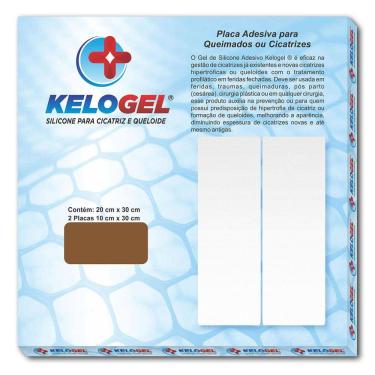 Imagem de Placa De Silicone Queimados E Cicatriz 20Cmx30Cm Kelogel