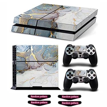 Imagem de Decal Skin for Ps4, Whole Body Vinyl Sticker Cover for PlayStation 4 Console and Controller (Include 4pcs Light Bar Stickers) (PS4, Marble Gold)