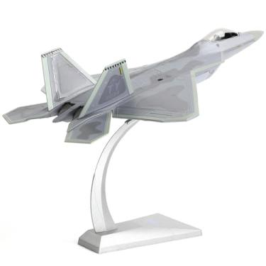 Imagem de NUOTIE F22 Raptor 1/72 Kit de Ｍodelo de Aeronave em Ｍetal Fundido USAF Alloy Modelo de Aeronave de Combate de Quinta Geração com Suporte para Coleções ou Presente (TY 325 FW)