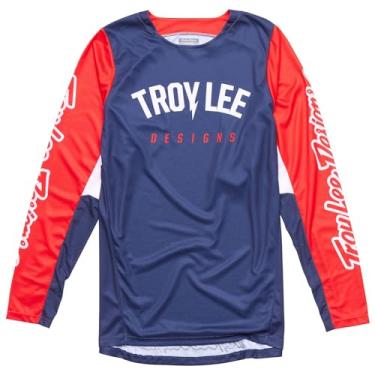 Imagem de Troy Lee Designs Camiseta Moto adulto GP Pro, Boltz, azul-marinho / vermelho, G