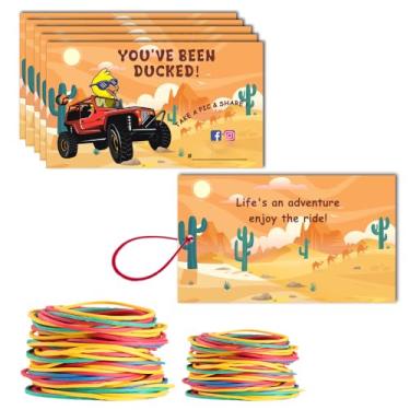 Imagem de Forola You've Been Ducked, etiquetas de pato, etiquetas de pato fofo, etiquetas de pato, cartão de jogo de pato, pacote com 50 etiquetas de pato