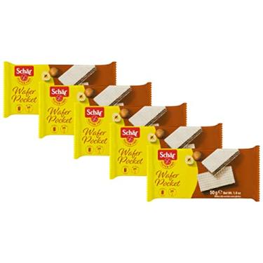 Imagem de Kit 5 Biscoito Wafer Pocket Chocolate Sem Glúten Schar 50g