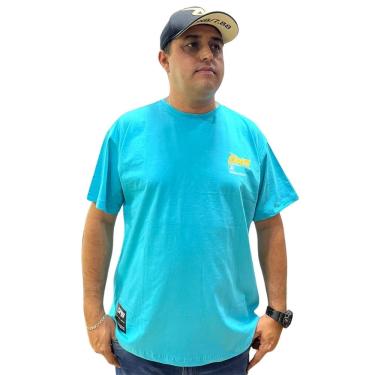 Imagem de Camiseta Masculina Onbongo Plus Size Rover Azul Claro ON099