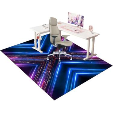 Imagem de Tapete de cadeira para piso em carpete, tapete para cadeira de jogos, tapete para cadeira de escritório, protetor de carpete multifuncional, tapete para cadeira de mesa para piso em carpete
