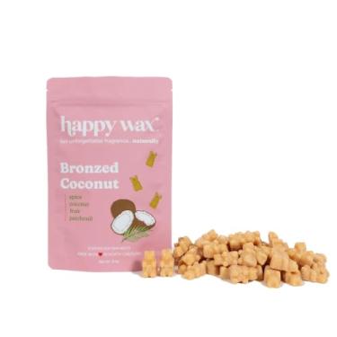 Imagem de Happy Wax Cera de urso perfumada de coco bronzeado derrete - cera de verão perfumada natural forte derretida com óleos essenciais - derretimento de cera não tóxica e derrete cera segura para animais