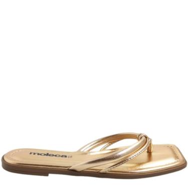 Imagem de Rasteirinha Feminina Casual Dia a Dia Bico Quadrado Moleca 5491.101