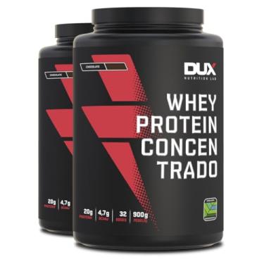 Imagem de Kit 2 Whey Protein Concentrado Dux Chocolate 900g