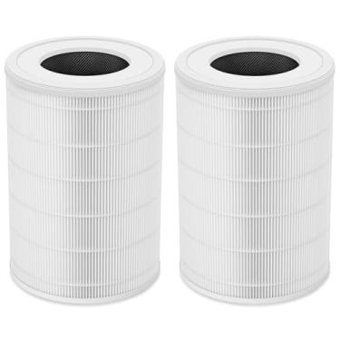 Imagem de AP04 HEPA de substituição compatível com purificador de ar Conair AP04, True H13 carbono ativado sala média, pacote com 2