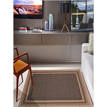 Imagem de Tapete Sisal Eco Nature Moldura Bege Chumbo 3,00x4,00