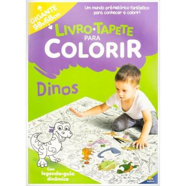 Imagem de Livro-Tapete para Colorir: Dinos
