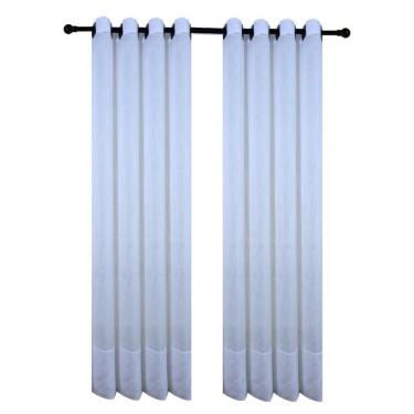 Imagem de Cortina Tecido Voil Linho Flame 3,00x2,50 Branco