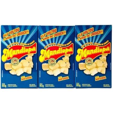 Imagem de Mandiopã kit c/3 Natural cx 80 Gramas cada Mandiopan o Legitimo