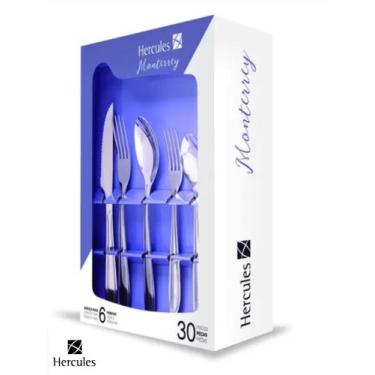 Imagem de Faqueiro Hercules Inox Monterrey 30 Peças Com Estojo - Hércules - Mund