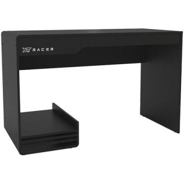 Imagem de Mesa Gamer XT Racer Line Preto e Branco, Preto e Branco