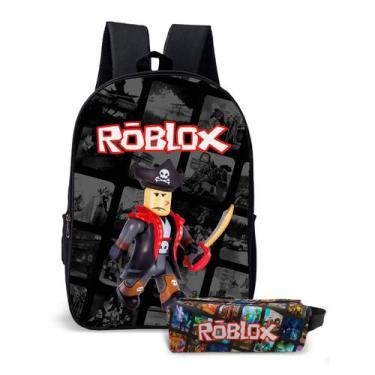 Imagem de Kit Mochila com Estojo Escolar Infantil do Roblox Menino e Menina  - U