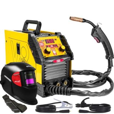Imagem de Maquina De Solda Inversora  Multiprocesso V8 Mig Sem Gás 150i Tig Mma 