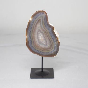 Imagem de Agata Rolada na Base Metal Preta - RENAV, 250g, P