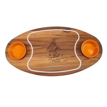 Imagem de Petisqueira Lecce de Madeira Teca - Albero Bello