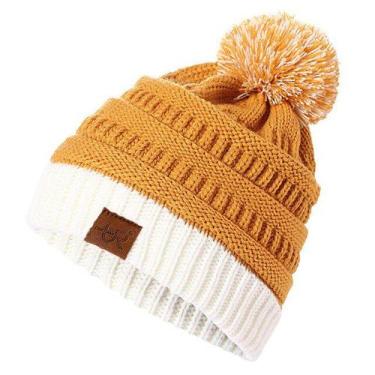 Imagem de Gorro Tricô Feminino Colegial Para Inverno - ElaShopp