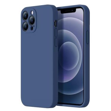 Imagem de Kiresen Capa projetada para iPhone 13 Pro Max – Proteção de câmera atualizada – Forro interno de microfibra macia – Capa protetora de silicone líquido à prova de choque de 6,7 polegadas para homens,