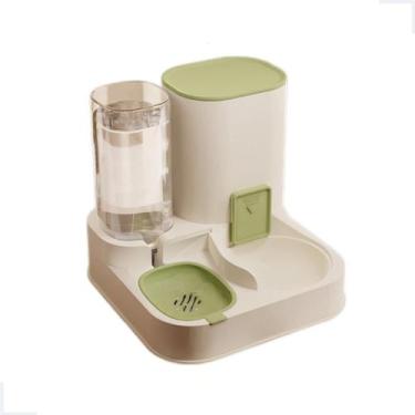 Imagem de Bebedouro com Comedouro Alimentador Automático Pet Cães Gato - Pet For