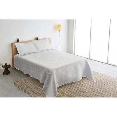 Imagem de Kit colcha jacquard montblanc tafeta azul claro casal queen - Tapete M