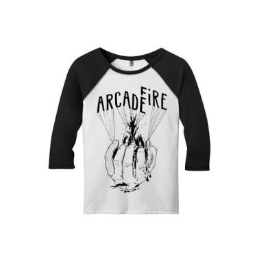 Imagem de Camiseta Raglan Manga 3/4 Feminina Arcade Fire The Suburbs - Ultrav St
