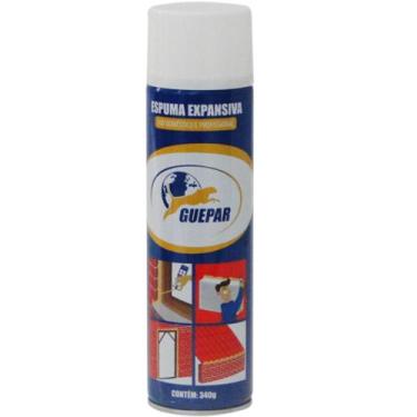Imagem de Espuma Expansiva Branca Guepar 500ml / 340g Ótima Qualidade Spray