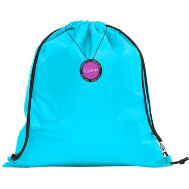 Imagem de Mochila tipo Saco Gym Sack em rPet 37x41cm Elche TopGet, Azul claro