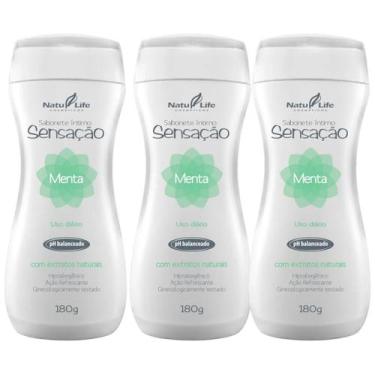 Imagem de 3 Sabonete Íntimo Sensação Natu Life Menta