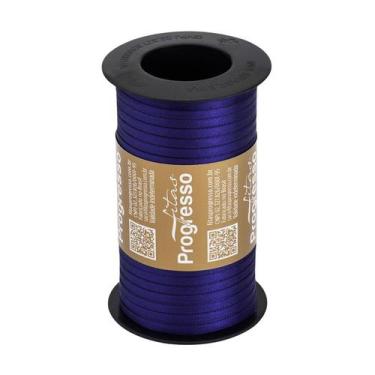 Imagem de Fita de Cetim Carretel T900/000 4mm - 100m Cor 1199 Azul Bic - 1 unida