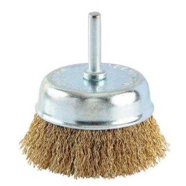 Imagem de Escova De Aco Copo Circular Com Haste 75 Mm Brasfort