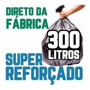 Imagem de Saco De Lixo 300 Litros 100 Un Preto Super Reforçado - HIGIPACK